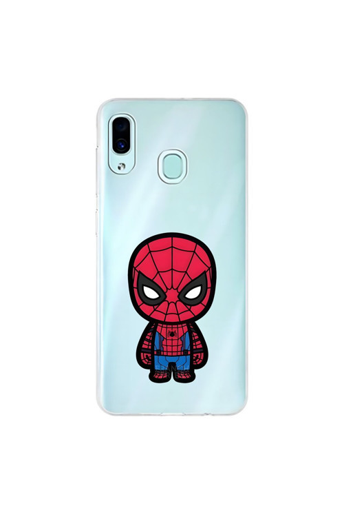 Samsung Galaxy A30 Uyumlu Şeffaf Kılıf Chibi 7 Tasarımlı