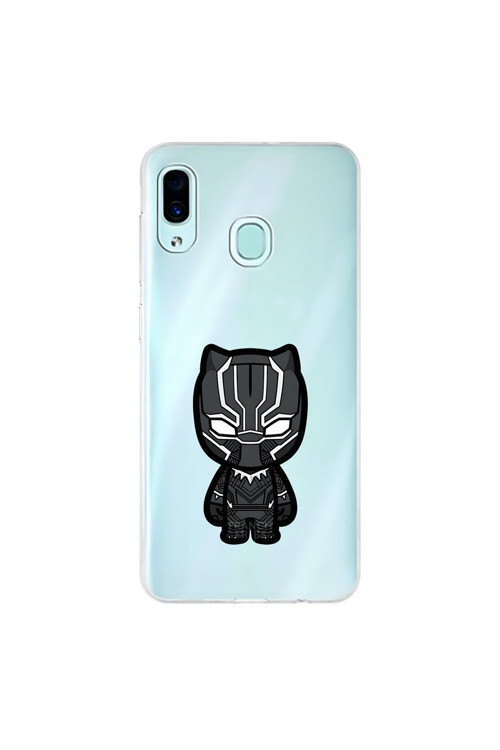 Samsung Galaxy A30 Uyumlu Şeffaf Kılıf Chibi 6 Tasarımlı