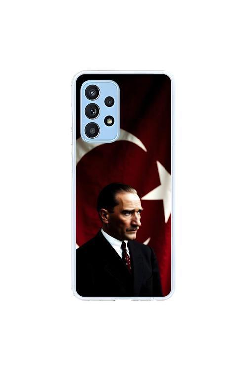 Samsung Galaxy A52 Uyumlu Şeffaf Kılıf Atatürk 4 Tasarımlı