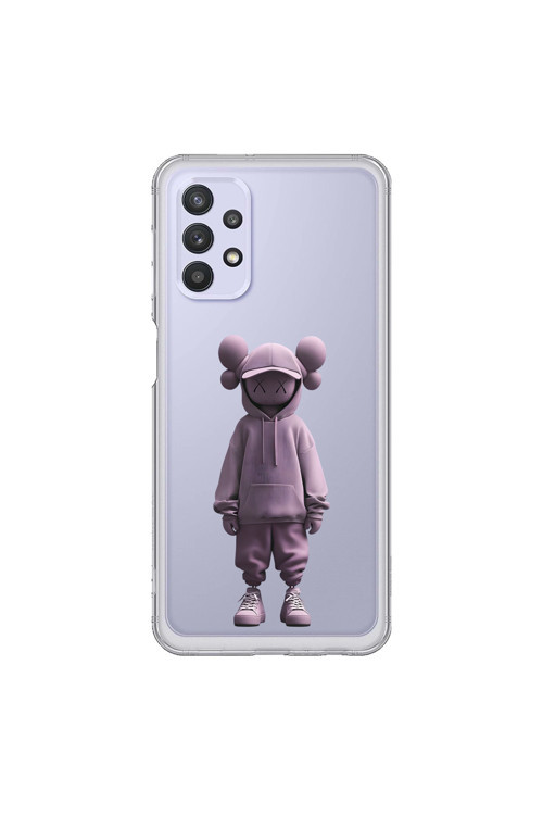 Samsung Galaxy A32 Uyumlu Şeffaf Kılıf No Face 4 Tasarımlı
