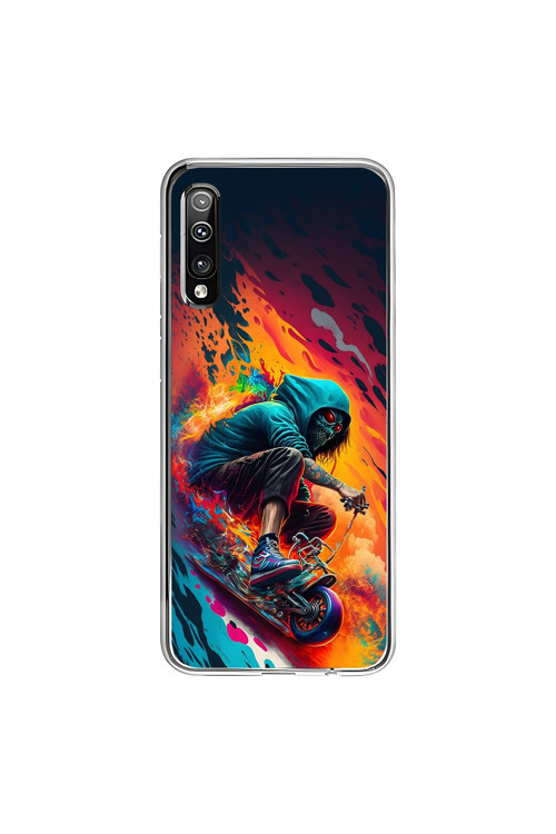 Samsung Galaxy A50 Uyumlu Şeffaf Kılıf Aesthetic 5 Tasarımlı