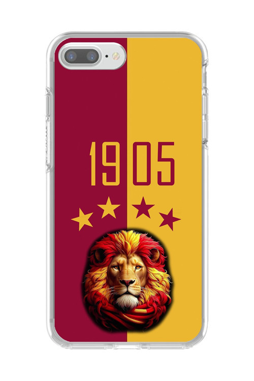 İphone 7 Plus Uyumlu Şeffaf Kılıf Şeffaf 1905 Aslan Tasarımlı