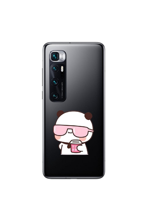 Xiaomi Mi 10 Pro Uyumlu Şeffaf Kılıf Couple Ayıcık 2 Tasarımlı