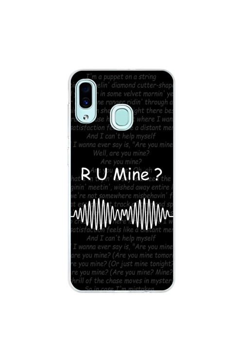 Samsung Galaxy A30 Uyumlu Şeffaf Kılıf R U Mine Tasarımlı