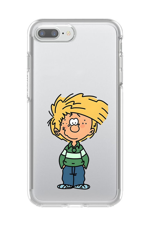 İphone 8 Plus Uyumlu Şeffaf Kılıf Cartoon Cedric 2 Tasarımlı