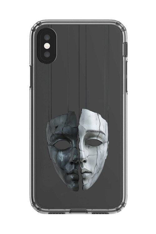 İphone Xs Uyumlu Şeffaf Kılıf Estetik Yüz 8 Tasarımlı
