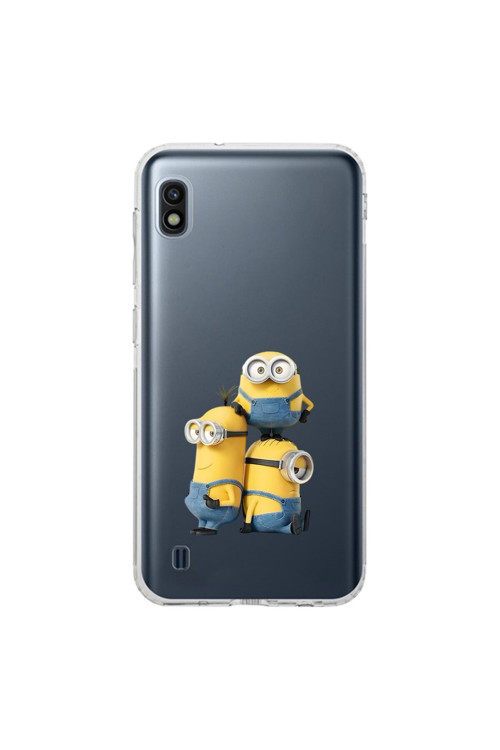 Samsung Galaxy A10 Uyumlu Şeffaf Kılıf Cartoon 10 Tasarımlı
