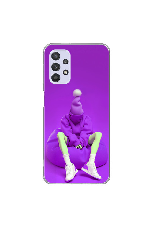 Samsung Galaxy A32 Uyumlu Şeffaf Kılıf No Face 6 Tasarımlı