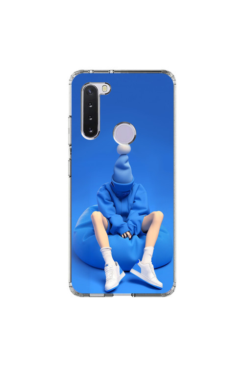 Samsung Galaxy A21 Uyumlu Şeffaf Kılıf No Face 5 Tasarımlı
