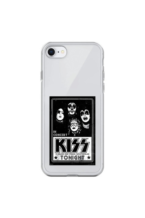 İphone 6 Uyumlu Şeffaf Kılıf Kiss Tasarımlı