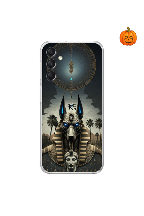 Samsung Galaxy A24 Uyumlu Şeffaf Kılıf Antik Mısır 5 Tasarımlı