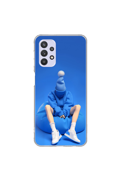 Samsung Galaxy A32 Uyumlu Şeffaf Kılıf No Face 5 Tasarımlı