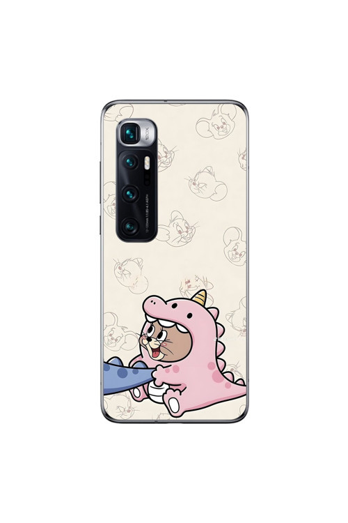 Xiaomi Mi 10 Pro Uyumlu Şeffaf Kılıf Couple Jerry 2 Tasarımlı