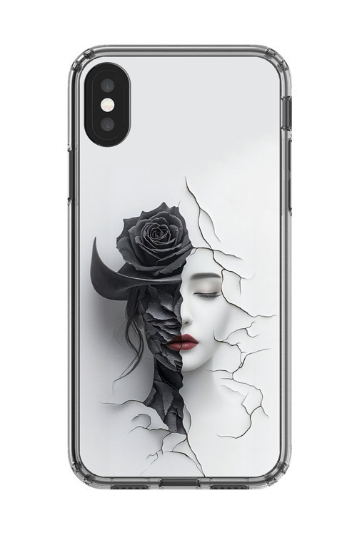 İphone Xs Uyumlu Şeffaf Kılıf Estetik Yüz 4 Tasarımlı
