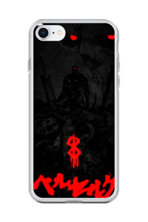 İphone 7 Uyumlu Şeffaf Kılıf Berserk Tasarımlı 3