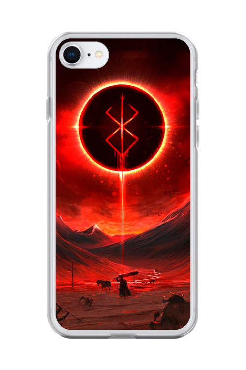 İphone 7 Uyumlu Şeffaf Kılıf Berserk Tasarımlı 1