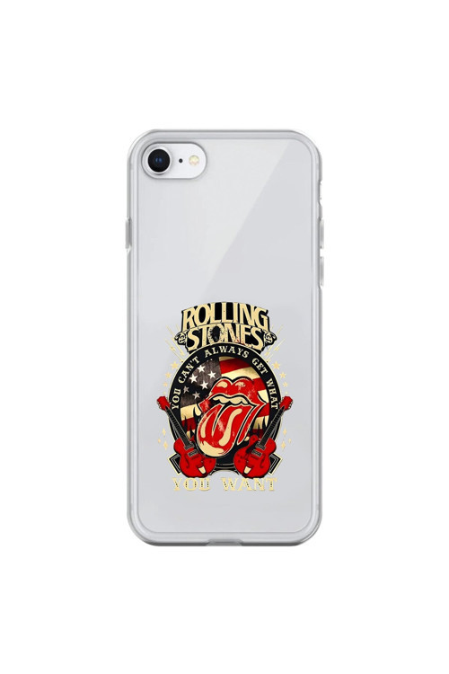 İphone 6 Uyumlu Şeffaf Kılıf Rolling Stones Tasarımlı