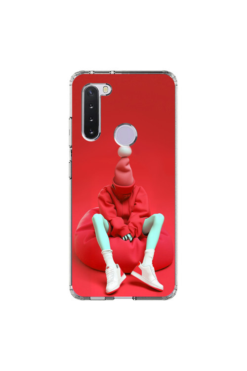 Samsung Galaxy A21 Uyumlu Şeffaf Kılıf No Face 7 Tasarımlı