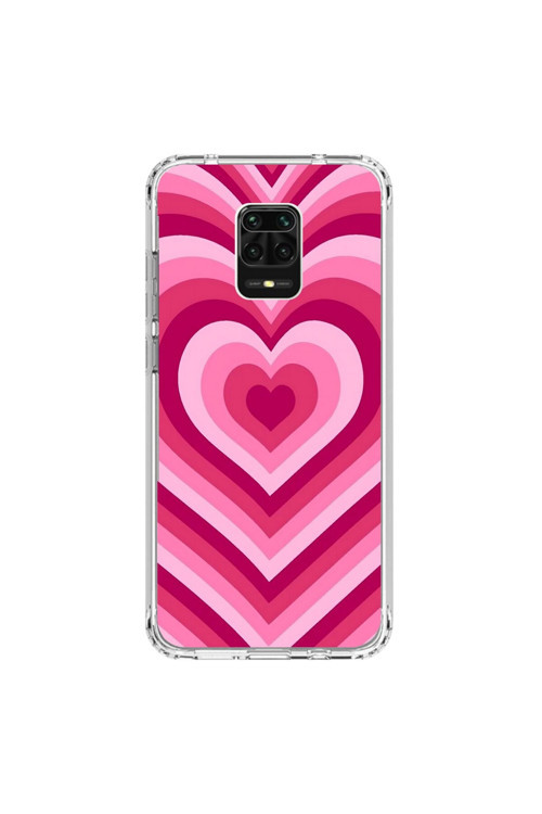 Xiaomi Redmi Note 9 Pro Uyumlu Şeffaf Kılıf Kalp 1 Tasarımlı