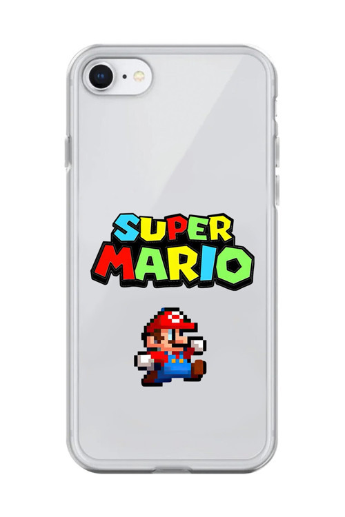 İphone 6S Uyumlu Şeffaf Kılıf 2 Mario Tasarımlı