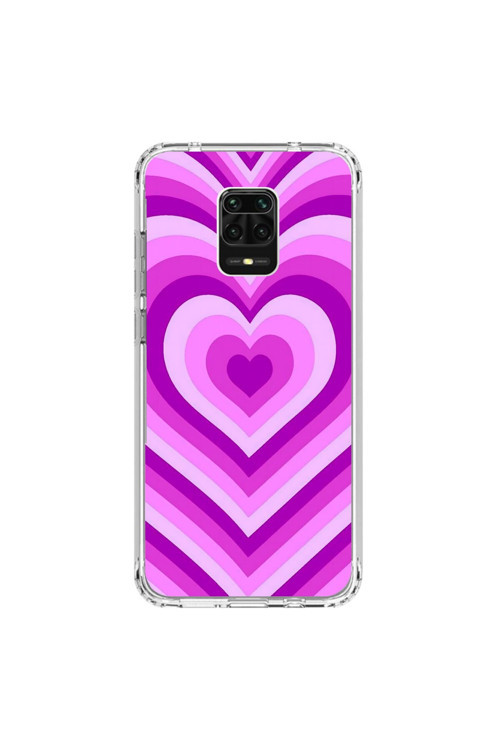 Xiaomi Redmi Note 9 Pro Uyumlu Şeffaf Kılıf Kalp 2 Tasarımlı