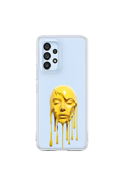 Samsung Galaxy A53 Uyumlu Şeffaf Kılıf Estetik Yüz 6 Tasarımlı