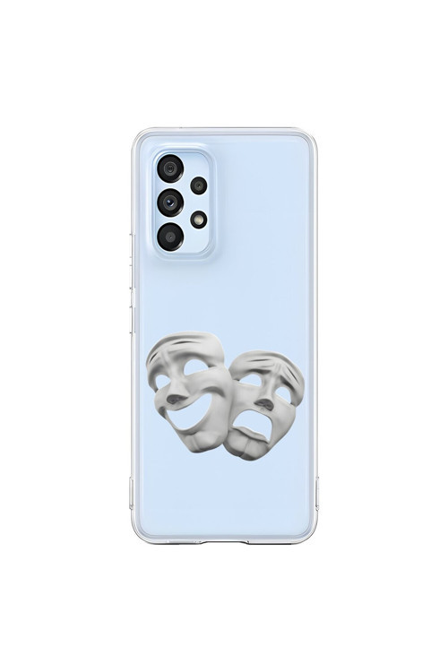 Samsung Galaxy A53 Uyumlu Şeffaf Kılıf Estetik Yüz 7 Tasarımlı