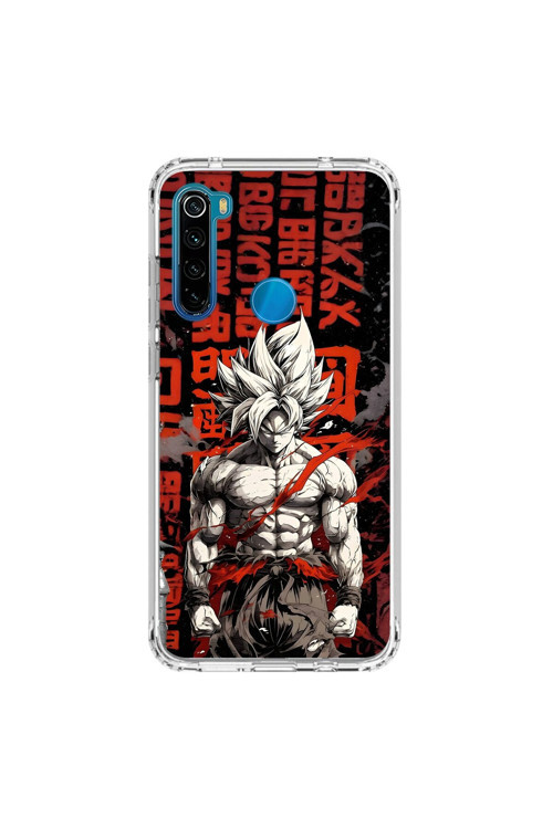 Xiaomi Redmi Note 8 Uyumlu Şeffaf Kılıf Dragon Ball-Z 1 Tasarımlı