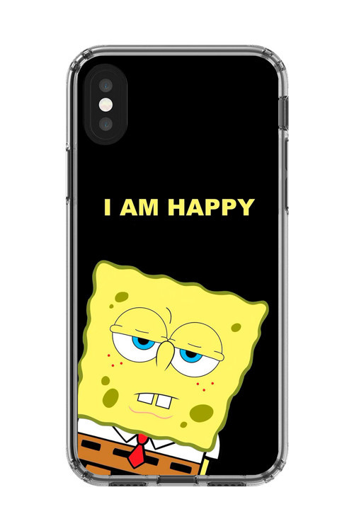 İphone Xs Uyumlu Şeffaf Kılıf Sponge Bob Tasarımlı 1