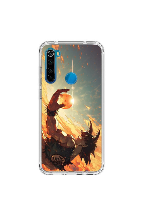 Xiaomi Redmi Note 8 Uyumlu Şeffaf Kılıf Dragon Ball-Z 3 Tasarımlı