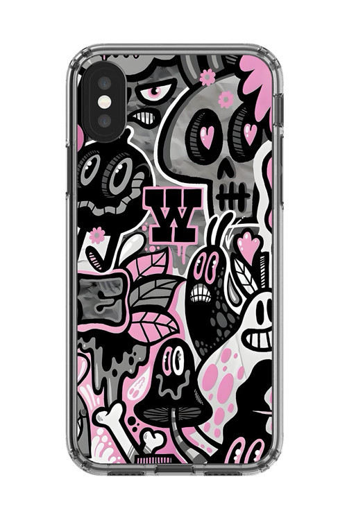 İphone Xs Uyumlu Şeffaf Kılıf Graffiti 10 Tasarımlı