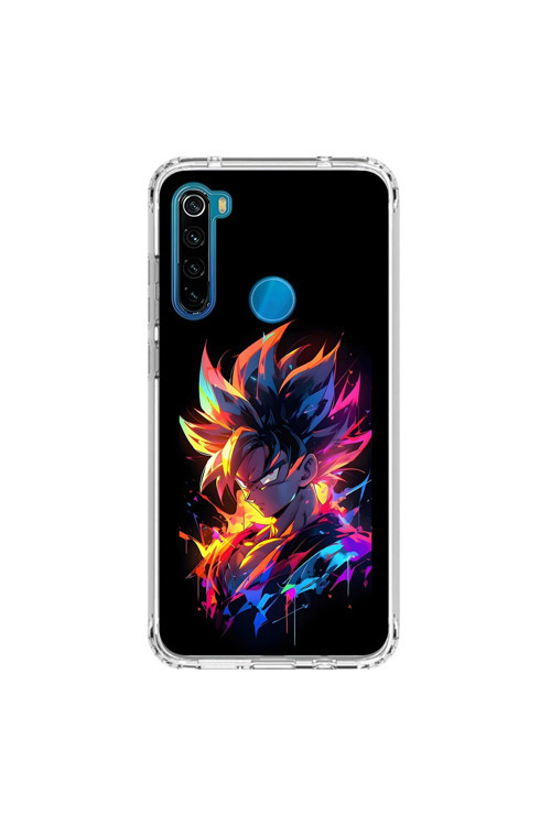 Xiaomi Redmi Note 8 Uyumlu Şeffaf Kılıf Dragon Ball-Z 2 Tasarımlı