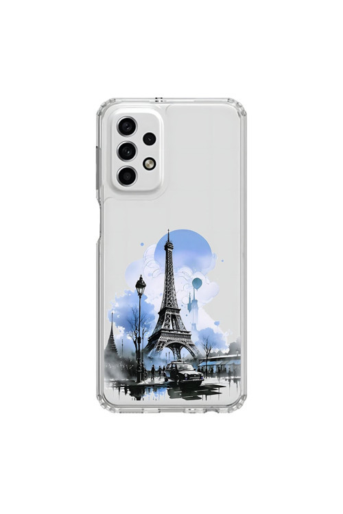 Samsung Galaxy A33 Uyumlu Şeffaf Kılıf Paris 2 Tasarımlı