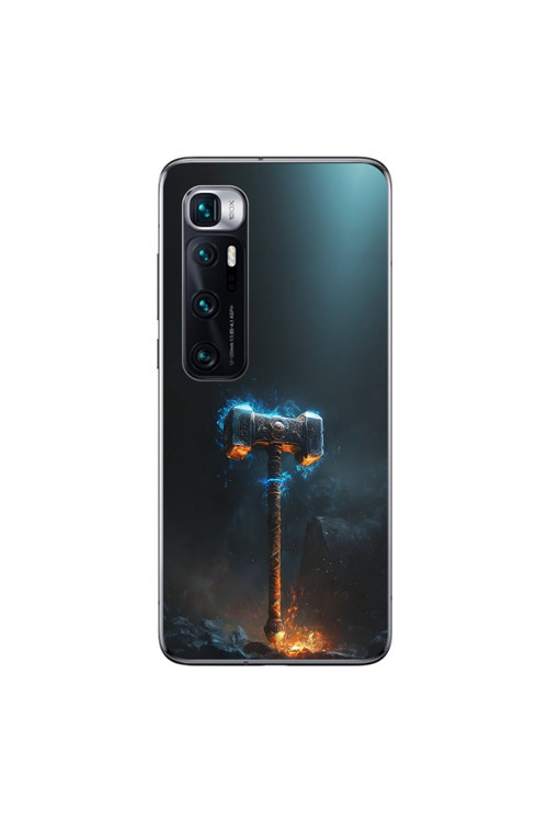 Xiaomi Mi 10 Pro Uyumlu Şeffaf Kılıf Çekiç Tasarımlı