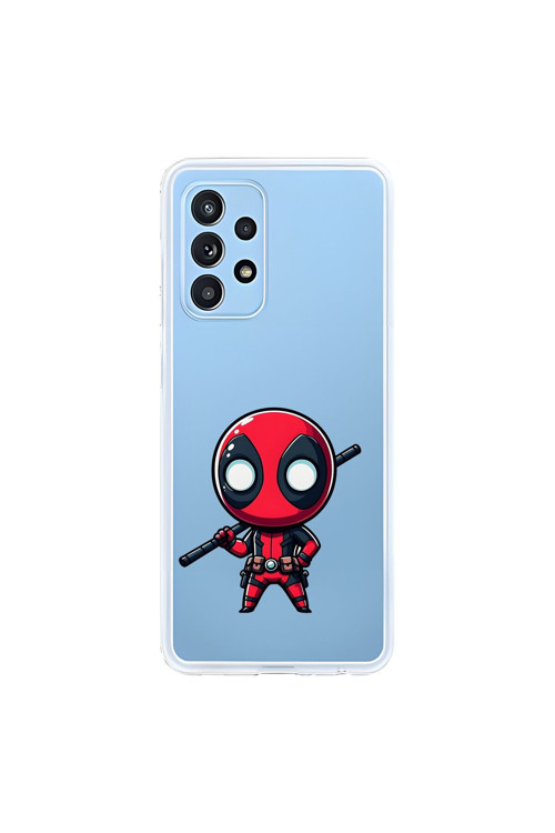 Samsung Galaxy A52 Uyumlu Şeffaf Kılıf Chibi 8 Tasarımlı