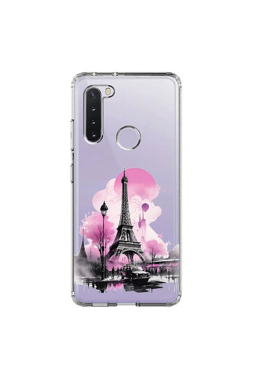 Samsung Galaxy A21 Uyumlu Şeffaf Kılıf Paris 1 Tasarımlı