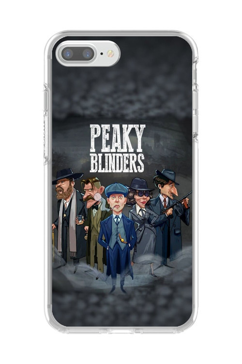 İphone 8 Plus Uyumlu Şeffaf Kılıf Peaky Blinders Tasarımlı