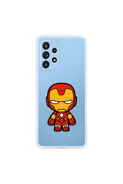 Samsung Galaxy A52 Uyumlu Şeffaf Kılıf Chibi 2 Tasarımlı