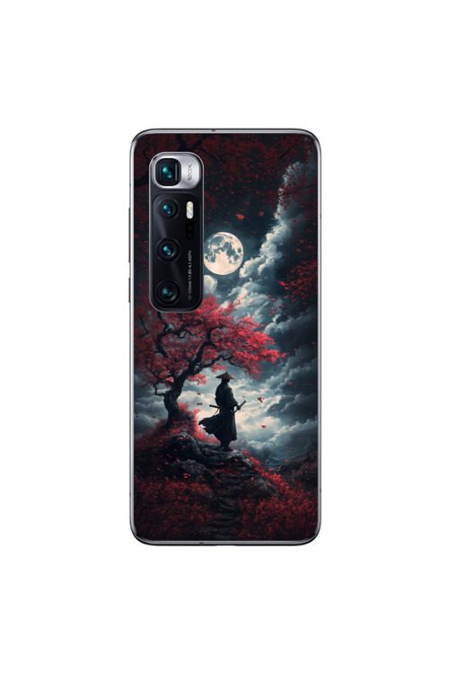 Xiaomi Mi 10 Pro Uyumlu Şeffaf Kılıf Samurai 2 Tasarımlı