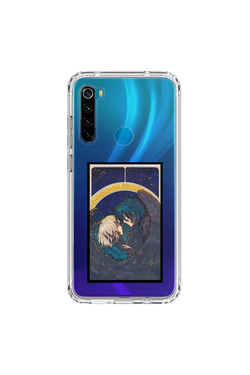 Xiaomi Redmi Note 8 Uyumlu Şeffaf Kılıf Howls Moving Castle 3 Tasarımlı