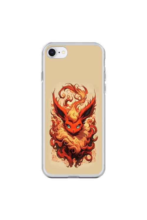İphone 6 Plus Uyumlu Şeffaf Kılıf Pokemon 6 Tasarımlı