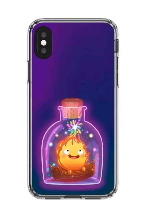 İphone X Uyumlu Şeffaf Kılıf Howls Moving Castle Tasarımlı 2