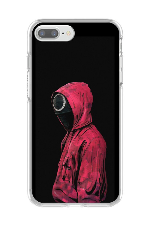 İphone 8 Plus Uyumlu Şeffaf Kılıf Squid Game Tasarımlı