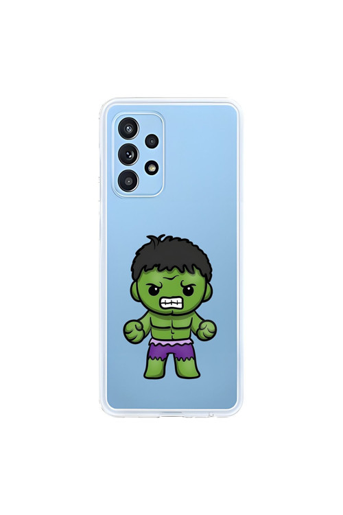Samsung Galaxy A52 Uyumlu Şeffaf Kılıf Chibi 3 Tasarımlı