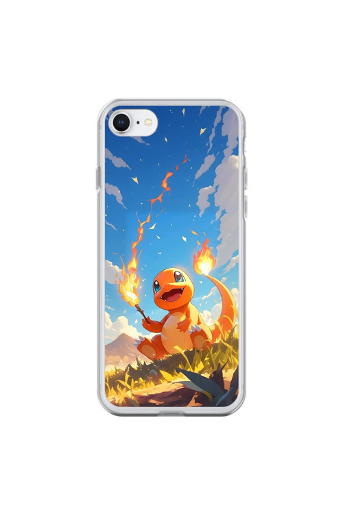 İphone 6 Uyumlu Şeffaf Kılıf Pokemon 5 Tasarımlı