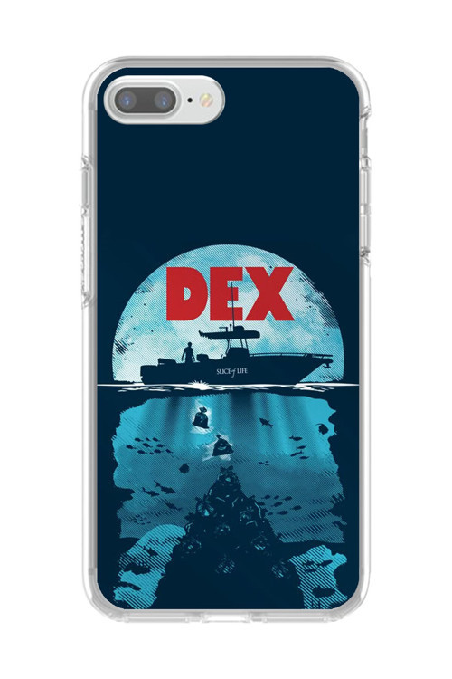 İphone 8 Plus Uyumlu Şeffaf Kılıf Dexter Tasarımlı