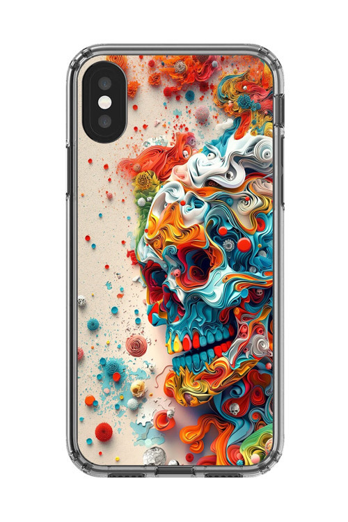 İphone Xs Uyumlu Şeffaf Kılıf Graffiti 5 Tasarımlı
