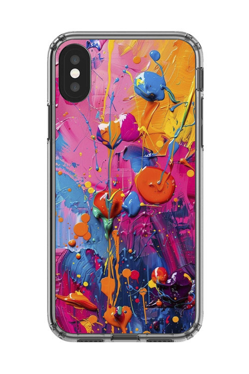 İphone Xs Uyumlu Şeffaf Kılıf Graffiti 3 Tasarımlı