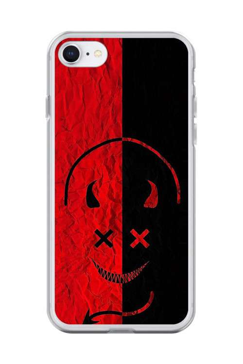 İphone 6 Plus Uyumlu Şeffaf Kılıf Devil 2 Tasarımlı