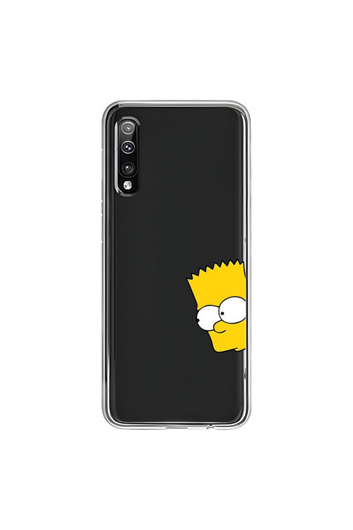Samsung Galaxy A50 Uyumlu Şeffaf Kılıf Cartoon 16 Tasarımlı